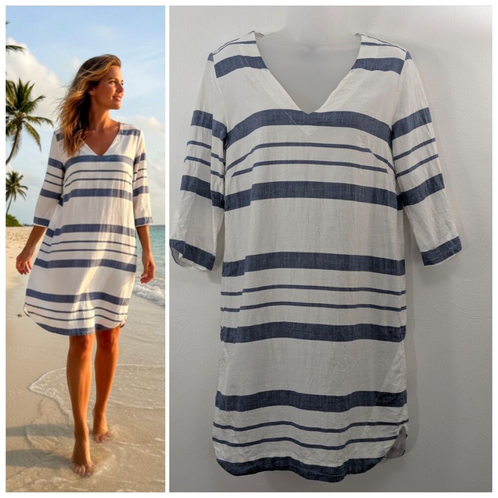 Dress 6 Flowy V Neck Half Sleeve Lightweight Festival Fun Vacation Ready By H &M